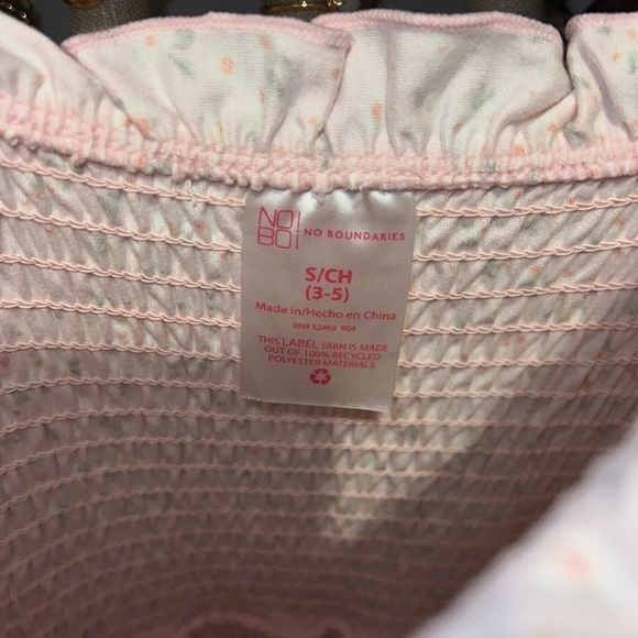 No Boundaries Juniors Fully Smocked Dress with Ruffles - Picture 3 of 3